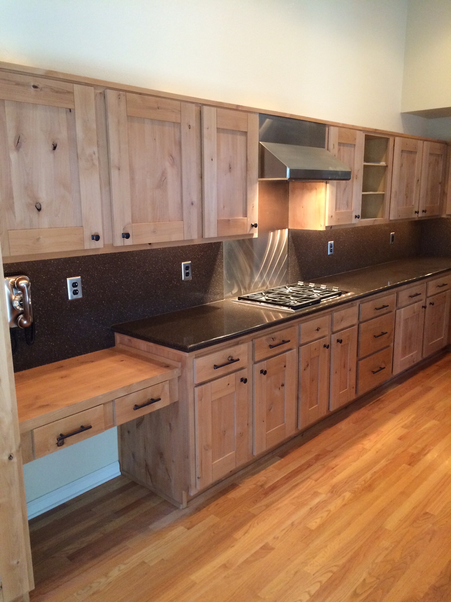 Capped upper cabinets refacing